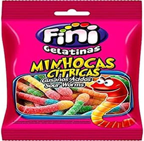 Fini Balas De Gelatina Minhocas Cítricas 250G