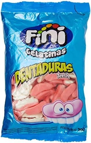 Fini Balas De Gelatina Dentaduras Pacote 250G