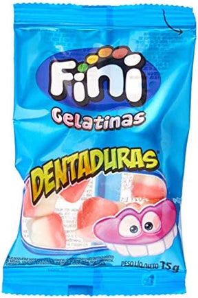 Fini Balas De Gelatina Dentaduras Pacote 250G