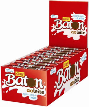 Chocolate Baton Ao Leite Garoto 480g - 30 Unidades De 16 gramas