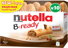 Nutella B-ready Biscoitos Wafer Com Creme Nutella kit c/ 10