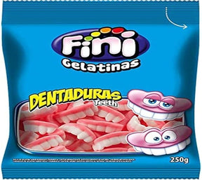 Fini Balas De Gelatina Dentaduras Pacote 250G