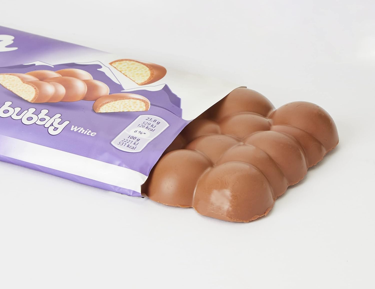 Milka Chocolate Bubbly White 100G