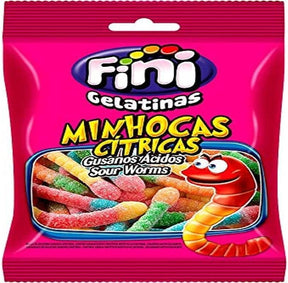 Fini Balas De Gelatina Minhocas Cítricas 250G