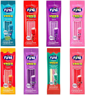 Kit Fini C/60 pacotes Bala tubes gelatina Sortidas 15g