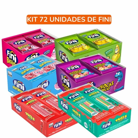 Kit 75 Pacotinhos Delícias Fini 15g Cada