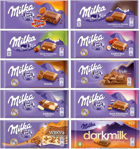 Kit 8 Chocolates Barra Milka 100g Importado - Vários Sabores