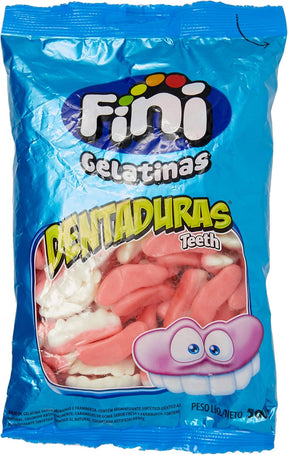 Fini Balas De Gelatina Dentaduras Pacote 250G